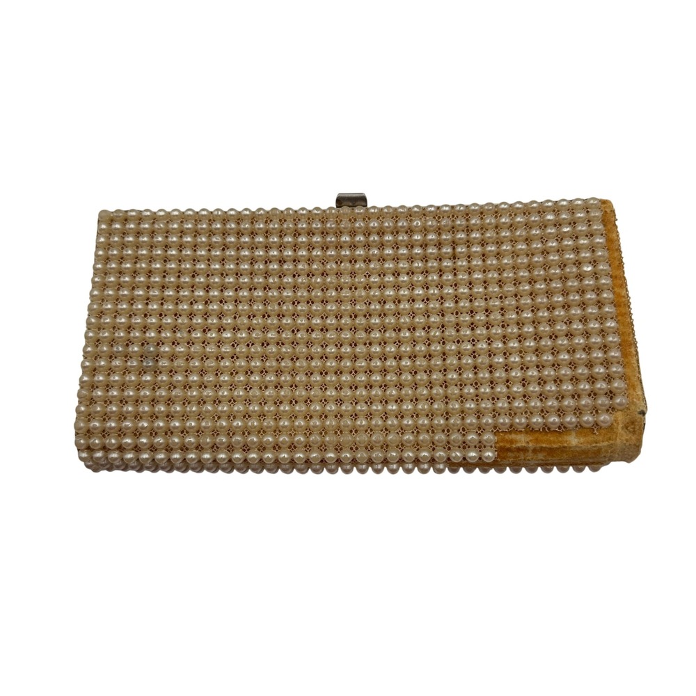 Vintage JR‎ Made in USA Beaded Clutch Purse Evening Bag Elegant Party
